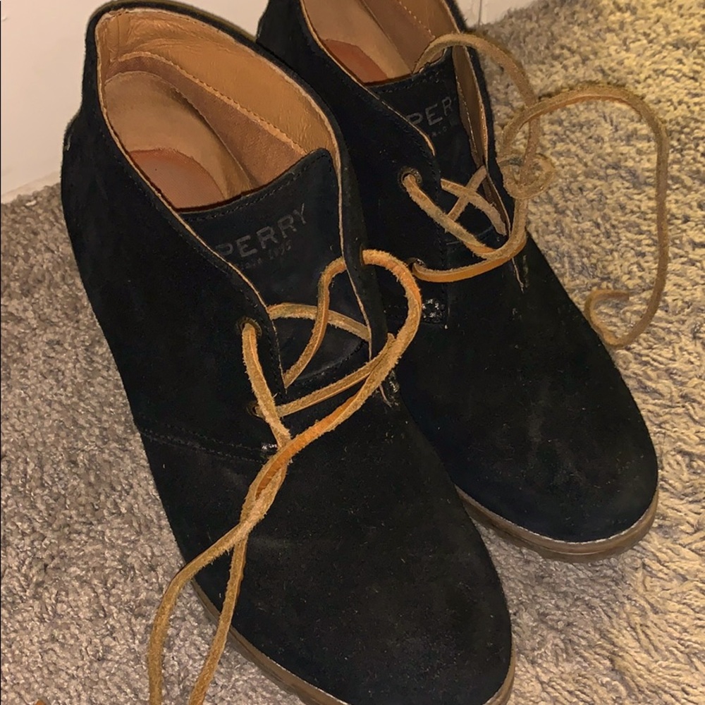 Sperry Suede Wedges